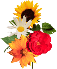 Wedding Flowers - Happy Birthday Flower Bunch Png