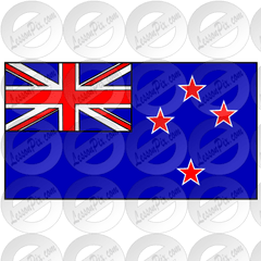 New Zealand Flag Picture For Classroom Therapy Use - Great Australia New Zealand Union Png