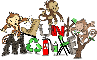 Junk Monkey Services - Junk Services Cartoon Png