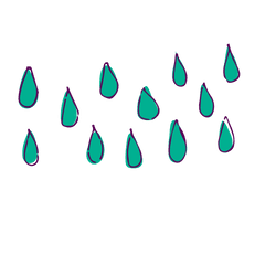 Download Drawing Raindrops Cartoon - Cartoon Rain Drop Png