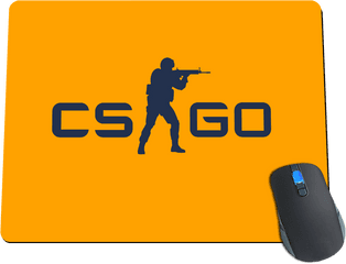 Go Logo Yellow Mousepad - Cs Go Logo Png