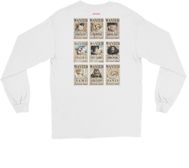 One Piece Wanted Posters Longsleeve - One Piece Wanted Brook Png