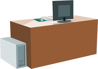 Computer Desk Hd Free Download Png Hq - Desk