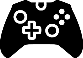 Silhouette Gamepad Download HD - Free PNG