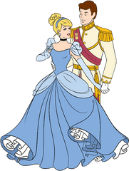 4570book - Cinderella And Prince Charming Cartoon Png