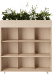 Fin Bookshelf Planter - Transparent Book Case Png