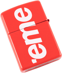 Supreme Logo Zippo Lighter - Vertical Png