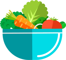 Salad Bowl Clipart Png - Health Food Vegetarian Sign