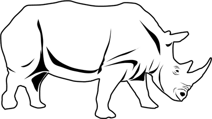 Rhino - Clipart Rhino Png