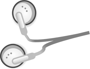 Earbuds Clipart Transparent Background - Transparent Background Earphones Clipart Png