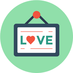 Love Frame Png Icon - Sign