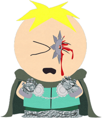 Professor Png - Butters Stotch Ninja Star Clipart Full South Park Butters Ninja Star Eye