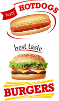 Junk Hamburger Food Cheeseburger Fries French Vector - Free PNG