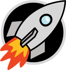 Download Hd Rocket Cartoon Png For Kids - Transparent Rocket Black And White