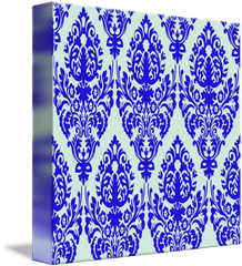 Damask Blue Seamless Texture By Laschon Robert Paul - Art Nouveau Png