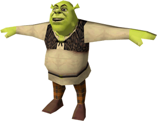 Download Zip Archive - Shrek T Pose Png