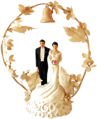 Bride And Groom Png - 1948 Wedding Cake Top Bride And Groom Png