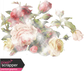 Rememberance Elements Kit - Watercolor Roses Graphic By Garden Roses Png