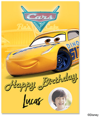 Disney Cars - Yellow Speed Custom Car Png