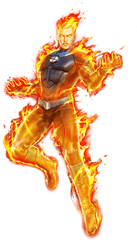 Human Torch Hero - Marvel Human Torch Png