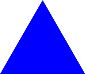 Blue Triangle Icon - Free Blue Shape Icons Triangle Hd Blue Color Png