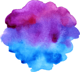 Download Art Colorful Effect Illustration Watercolor Splash - Purple And Blue Splash Png