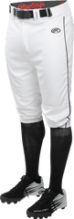 Rawlings Youth Launch Knicker Piped Baseball Pant Whiteblack Stripe Large - Knickers Pants Baseball Png