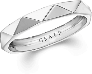 Laurence Graff Signature Bands - Titanium Ring Png