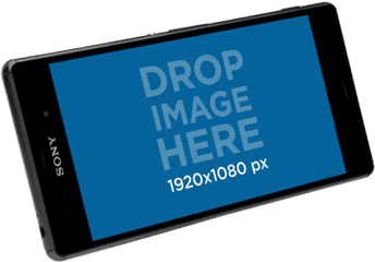 Download Hd Floating Android Phone Over - Smartphone Png