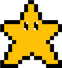 Download Mario Star - Super Mario Star Pixel Full Size Png Mario Star Pixel Art