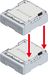 Installing The Expansion Tray Unit Oki - Portable Png