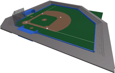 Baseball Field Template Next - Gen Roblox Stadium Png