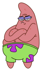 Spongebob Offended Patrick Star Sticker - Sticker Mania Sticker Patrick Star Png