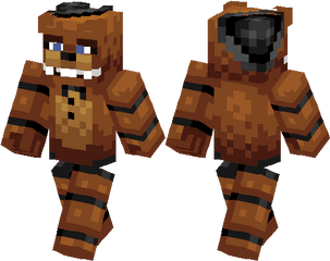 Freddy Fazbear - Freddy Fnaf Minecraft Skin Png