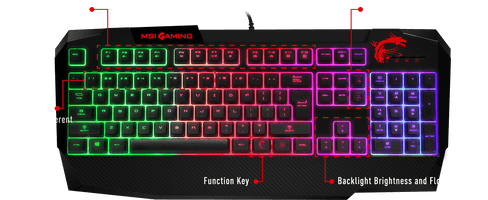 Gaming Neon Keyboard HQ Image Free - Free PNG