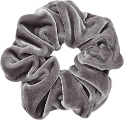 Scrunchie Scrunchies Grey Silver - Light Grey Velvet Scrunchie Png