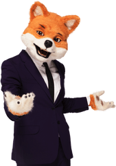 Wearing A Suit With Outstretched Arms - Red Fox Png