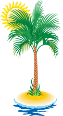 Tropical Trees - Tree Vector Clipart Full Size Clipart Summer Coconut Tree Vector Png