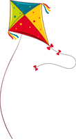 Makar Sankranti Line Kite Cone For Happy Eve - Free PNG