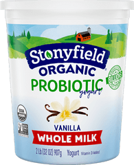 Organic Yogurt Greek Recipes And Living - Stonyfield Organic Vanilla Yogurt Png