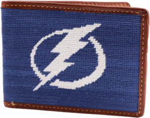 Tampa Bay Lightning Nhl Needlepoint Wallet - Tampa Bay Lightning Png