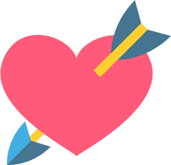 Heart With Arrow Emoji Clipart - Heart With Down Arrow Emoji Meaning Png