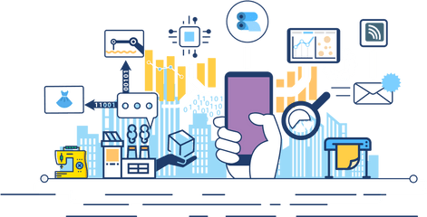 Industry 4 - Textiles Manufacturing Industry Png