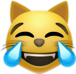 Cat Laughing Emoji Freetoedit - Cat Laughing Emoji Png