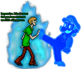 Ultra Instinct Shaggy - Shaggy Pixel Art Grid Png