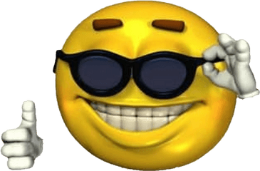 Ironicmeme Ironic Png Sunglasses Emoji Smileyface - Emoji With Sunglasses Meme