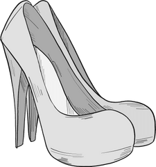 Grey High Heels Clipart Free Download Transparent Png - For Women