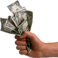 Money Dollars In Hand Png Image