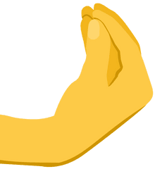 Muscle Arm Trasnaprent Png Emoji - Italian Hand Emoji Png