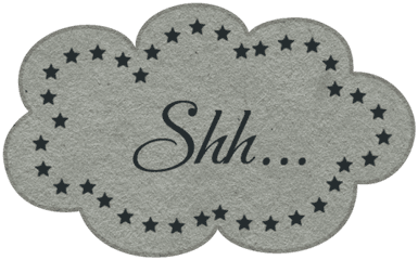 Sleepy Time - Shh Word Label Graphic By Rose Thorn Pixel Label Png